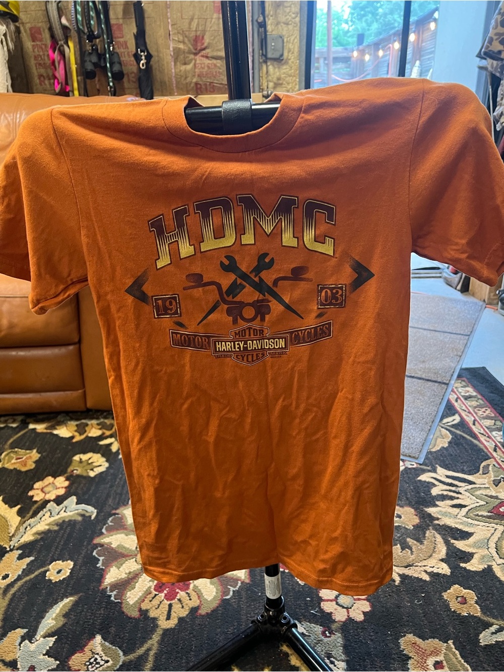 Harley-Davidson Orange HDMC Wrench Graphic Tee